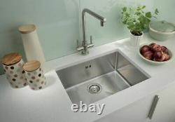 1.0 Square Large Super Deep Single Bowl Stainless Steel Undermount Kitchen Sink