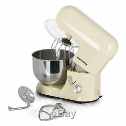 1200W Food Cake Stand Mixer Beater Dough Hook & Whisk 5.2L Stainless Mixing Bowl