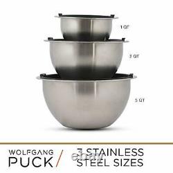 15-Piece Stainless Steel Cookware Set with Mixing Bowls Scratch-Resistant
