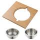 16.75 In. Workstation Kitchen Sink Serving Board Set With Stainless Steel Mixing