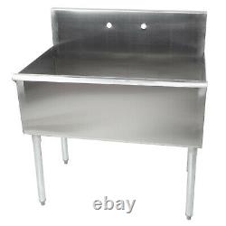 16 Gauge Commercial Kitchen Utility Sink Stainless Steel 36 x 24 x 14 Bowl