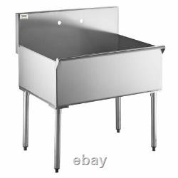 16Gauge 36 Commercial Kitchen Utility Sink Stainless Steel 36 X 24 X 14 Bowl