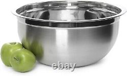 18.5 Quart Stainless Steel Mixing Bowl Professional Quality for Versatile Use