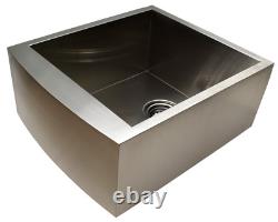 18 Single Bowl Apron Farmhouse Stainless Steel Kitchen Sink 9 Deep