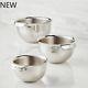 1x Provisions Stainless Steel Mixing Bowl Set, 3-piece, New