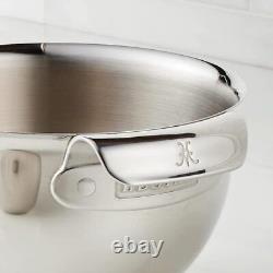 1X Provisions Stainless Steel Mixing Bowl Set, 3-Piece, NEW