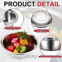 2 Pack Large Mixing Bowl Oversized All Purpose 304 Stainless Steel Bowls Poli