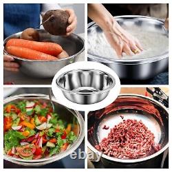 2 Pack Large Mixing Bowl Oversized All Purpose 304 Stainless Steel Bowls Poli