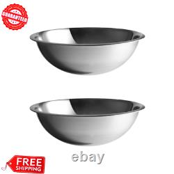 (2-Pack) Stainless Steel 13 Qt. Commercial Mixing Bowl Kitchen Food Restaurant