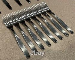 25 PC Henckels Azur Stainless Twin Mark Silverware Flatware With Serving Spoons