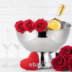 3 Gallon 12L Stainless Steel Champagne Bucket Punch Bowl with Ladle Ice Bucket f