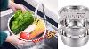 3 In 1 Kitchen Multipurpose Stainless Steel Bowl