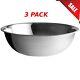(3-pack) Extra Large 30 Qt Stainless Steel Mixing Bowl Heavy Duty Commercial New