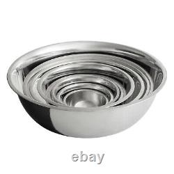 (3-PACK) Extra Large 30 Qt Stainless Steel Mixing Bowl Heavy Duty Commercial New