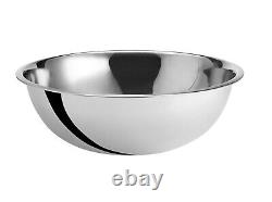3-Pack Commercial Extra Large 30 Qt Stainless Steel Heavy-Duty Food Mixing Bowl