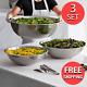 (3-set) Stainless Steel Kitchen Food Mixing Bowl 13 20 30 Quart 26 Gauge Bowls