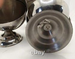 3 Stainless Steel MC Mod Flip Top Serving Bowls Sugar Containers Edward Don 5