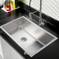 30 x 18 x 9 Deep Mount Drop In Stainless Steel Single Bowl Kitchen Sink