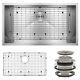 30 X 18 X 9 Undermount Stainless Steel Single Bowl Kitchen Sink With Drain Grid