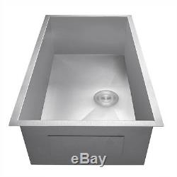 30 x 18 x 9 Undermount Stainless Steel Single Bowl Kitchen Sink with Drain Grid