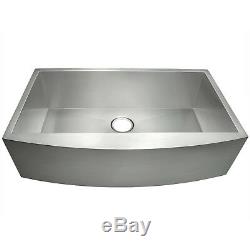 30 x 20 x 9 Apron Farmhouse Handmade Stainless Steel Single Bowl Kitchen Sink