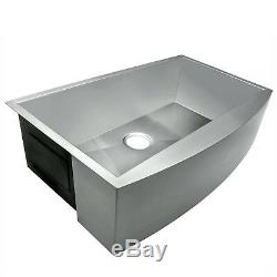 30 x 20 x 9 Apron Farmhouse Handmade Stainless Steel Single Bowl Kitchen Sink