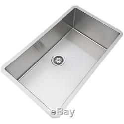 30x18'' Stainless Steel Kitchen Sink 16 Gauge Single Bowl Undermount 10'' Deep