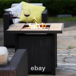32 Backyard Gift LPG Propane Gas Fire Pit Table Fireplace Patio Heater Outdoor