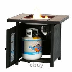 32 Backyard Gift LPG Propane Gas Fire Pit Table Fireplace Patio Heater Outdoor