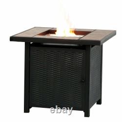 32 Backyard Gift LPG Propane Gas Fire Pit Table Fireplace Patio Heater Outdoor