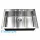 33 X 22 Top Mount Drop In 15mm Radius Stainless Steel Single Bowl Kitchen Sink
