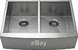 36 Equal Bowl Apron Farmhouse Stainless Steel Kitchen Sink AP3619D-9 Deep