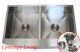 36 Stainless Steel Kitchen Sink Farm Apron Curve Front Double Bowl
