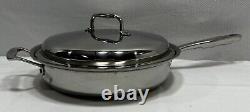 360 Cookware Stainless Steel 3.5 Quart Sauté Pan With Cover Crafted In USA