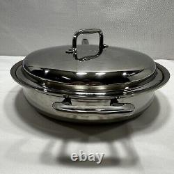 360 Cookware Stainless Steel 3.5 Quart Sauté Pan With Cover Crafted In USA