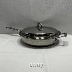 360 Cookware Stainless Steel 3.5 Quart Sauté Pan With Cover Crafted In USA