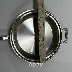 360 Cookware Stainless Steel 3.5 Quart Sauté Pan With Cover Crafted In USA