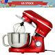 5.8qt 6 Speed Control Electric Stand Mixer With Stainless Steel Mixing Bowl Food