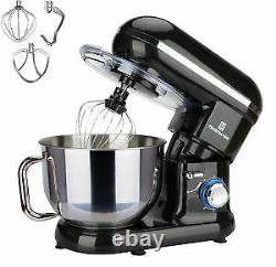 5.8QT 6 Speed Control Electric Stand Mixer with Stainless Steel Mixing Bowl Food