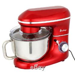 5.8QT 6 Speed Control Electric Stand Mixer with Stainless Steel Mixing Bowl Food