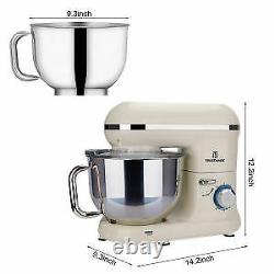 5.8QT 6 Speed Control Electric Stand Mixer with Stainless Steel Mixing Bowl Food