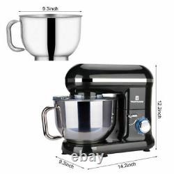 5.8QT 6 Speed Electric Stand Mixer with Stainless Steel Mixing Bowl Food Mixer