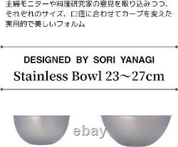 5-Piece Stackable Stainless Steel Bowls Set Durable Elegance for Your Kitchen