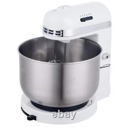 5-Speed Stand Mixer with 3-Quart Stainless Steel Mixing Bowl (White), One Size