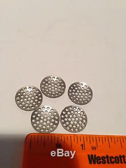 5x EVERLASTING 15mm SMOKING SCREENS PIPE BOWL HONEYCOMB STAINLESS STEEL CONCAVE