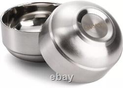 6 Pack 18/8 Stainless Steel Bowls Double Walled Insulated Soup Bowls 12 Oz