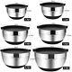 6 Pcs Mixing Bowls With Lids And Non Slip Bases Stainless Steel Mixing Bowls Set