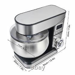 6 Speed Control Electric Stand Mixer with Stainless Steel Mixing Bowl Food