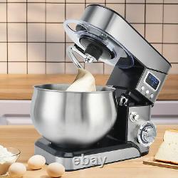 6 Speed Control Electric Stand Mixer with Stainless Steel Mixing Bowl Food