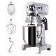 600w Stand Mixer Commercial 10 Qt Dough Mixer With Stainless Steel Mixing Bowl